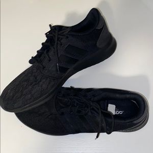 Adidas Neo Cloudfoam Black Tennis Shoe
